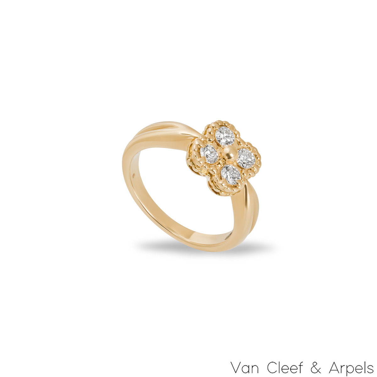Van Cleef & Arpels Yellow Gold Diamond Arno Ring Van Cleef & Arpels Yellow Gold Diamond Arno Ring